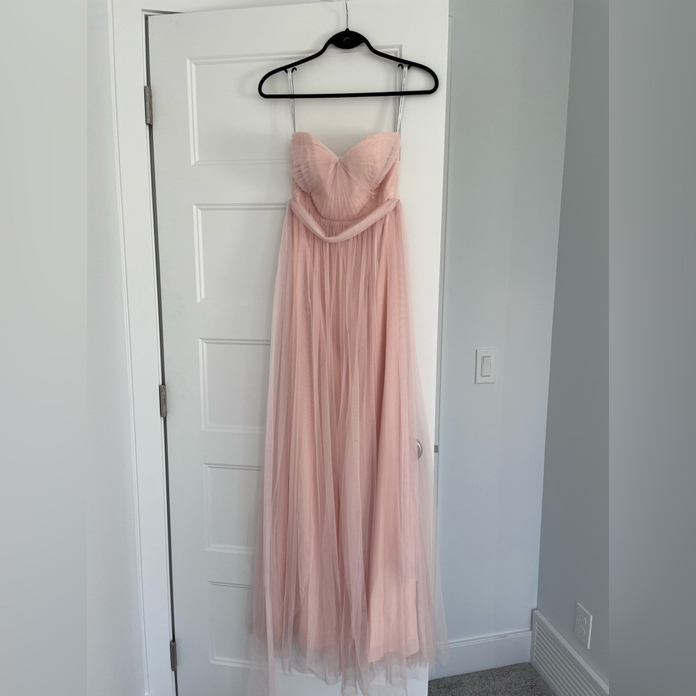BHLDN Anthropologie Jenny Yoo Collection Convertible Pink Dress